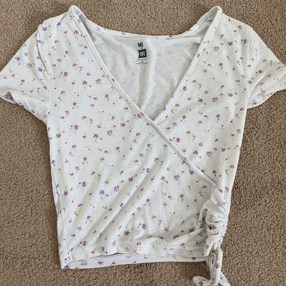 Sinched floral top